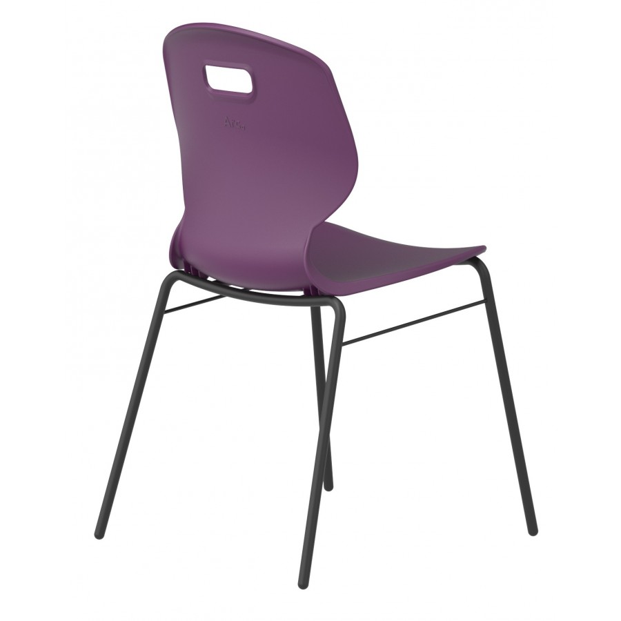 Arc Four Leg Classroom / Visitor Chair With Brace